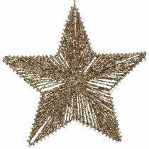 kohteita Joulukuusikoristeet, Adventtikoristeet, tähtiriipukset kultaiset W30cm 4 kpl