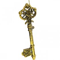 Joulukuusikoristeet deco-avain kultainen H14,5cm 12kpl