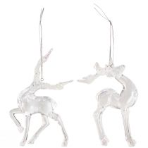 kohteita Joulukuusikoristeet peura koristefiguuri akryyli 12,5/15cm 2kpl