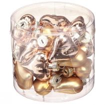kohteita Joulukoristeet, joulukuusenkoristeet, kultaiset sydämet, 3 cm, 24 palaa