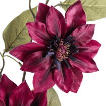 kohteita Tekoälematis 3 kukkaa tekokukat Bordeaux 81cm 2 kpl
