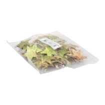 kohteita Scatter-koriste Joulutähtiä kookoksenvihreä Ø5cm 50kpl