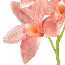 kohteita Cymbidium orkidea keinotekoinen 5 kukkaa persikka 65cm