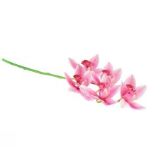 kohteita Cymbidium orkidea keinotekoinen 5 kukkaa vaaleanpunainen 65cm