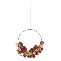kohteita Tee-se-itse-koristerengas kuivakukkakranssi olkikukilla Ø30cm - Boho-koristerengas - Suunnittele omasi