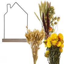 kohteita Tee-se-itse laatikkokukkabaari kuivatuilla kukilla talo 34,5×24,5 cm