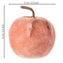 kohteita Koristeellinen omenakangas omena sametti ruskea keltainen Ø5cm K6cm 12 kpl