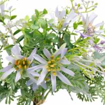 Deco kukkakimppu, silkkikukat violetti, kevät Deco, keinotekoinen Asters neilikat ja Eucalyptus