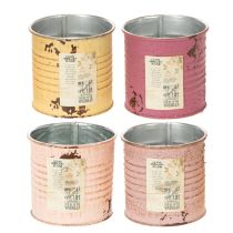 kohteita Koristeellinen laatikko metalli vintage Ø8cm K7.5cm Eri värejä