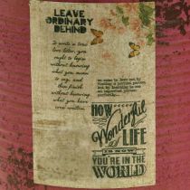 kohteita Koristelaatikko violetti metallipeltipurkki istutukseen Ø15,5cm H15cm