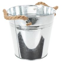 kohteita Koristeellinen ämpäriruukku metallinen köysikahvoilla Ø20cm