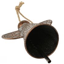 kohteita Koristeellinen suojelusenkeli metallinen kello pronssinvalkoinen vintage shabby chic 21x13.5x24cm