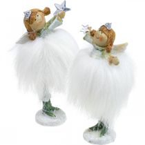 Deco angel Jouluenkeli enkelihahmo tähdellä H12cm 2kpl
