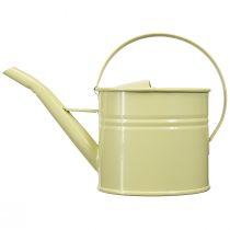 kohteita Koristeellinen metallinen kastelukannu, vihreä/keltainen, pieni, 28x13x17cm, 1.25l, vintage-tyyli, parvekekoriste