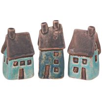 kohteita Koristeellinen talokeramiikka siniruskea vintage K6,5/7 cm 6 kpl