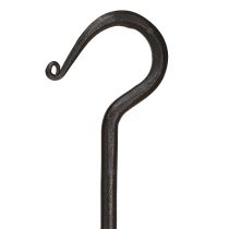 kohteita Metallista koristekoukku mustassa metallikoukussa L40cm 2kpl