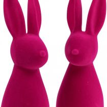 kohteita Koristeellinen pääsiäispupu, parveileva pinkki, 29,5 cm korkea, 2 kpl