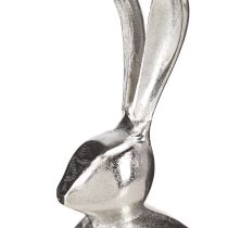 kohteita Koristeellinen Rabbit Metal pääsiäinen hopeisena pyöreänä Ø12cm K25cm