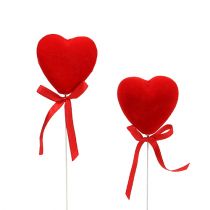 kohteita Deco-sydämiä parvi 6cm punainen 18kpl