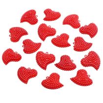 kohteita Koristesydämet punainen 3,5cm 16 kpl