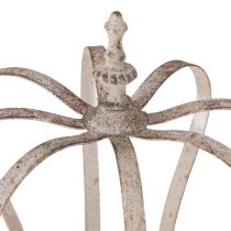 kohteita Koristekruunu Vintage metallikruunu harmaa ruoste Ø19cm K22cm