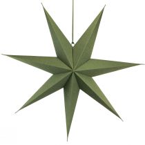 kohteita Koristeellinen lamppupaperitähti juutinvihreäksi ripustettavaksi 75x20cm