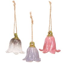 kohteita Koristeellinen kielo keraamisten kukkien ripustamiseen 7cm 3 kpl