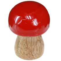 kohteita Koristeelliset sienet punaisiksi lakatuiksi puisiksi herkkusieniksi K5cm Ø4cm 6 kpl