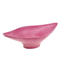 Koristeellinen kulho vaaleanpunainen 34cm x 17.5cm K10cm, 1kpl