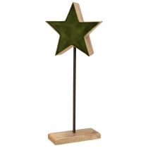 kohteita Koristeellinen tähtipuu tikun pohjassa vihreä ruskea 20x9,5x50cm