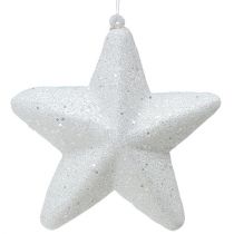 kohteita Koristeellinen tähti valkoinen ripustettavaksi 20 cm