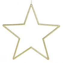 kohteita Koristeelliset tähdet kultaa ja kimaltelevia puukoristeita 18cm 8 kpl