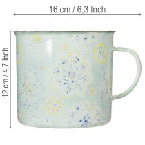 kohteita Koristeellinen muki, kukkaruukku, mandala, emaloitu, Ø13cm K12cm