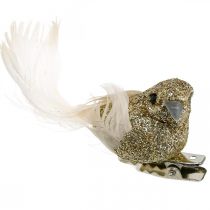 kohteita Deco-kyyhkyspari Deco-lintuja pidikkeellä Golden L5cm 4kpl