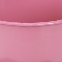 kohteita Koristeellinen teekuppi metallikuppi lautasella pinkki Ø12 H10cm 8 kpl