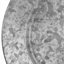 kohteita Deco Plate Metallilautanen Vintage Deco Grey Ø33cm