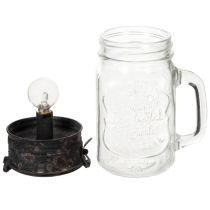 kohteita Koristeellinen juomalasi LED-lampulla Ø8cm K16cm