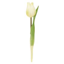 kohteita Koristeellinen tulppaanit tekokukat White Cream 20cm 6 kpl
