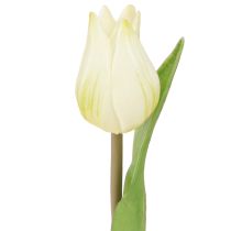 kohteita Koristeellinen tulppaanit tekokukat White Cream 20cm 6 kpl
