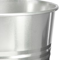 kohteita Koristemaljakko metalli kartiomainen lattiamaljakko hopea K 49cm 18L