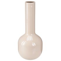 kohteita Koristeellinen maljakko metallia ruskeaa cappuccino emalia H25,5cm