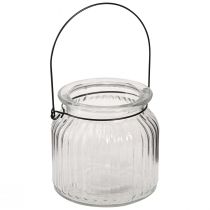 kohteita Koristeellinen maljakko retrolasinen lyhtykahva Ø10cm K10cm 2kpl