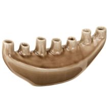 kohteita Koristeellinen maljakkovene Keraaminen maljakko Ruskea 23×8,5cm K11cm