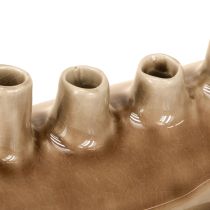 kohteita Koristeellinen maljakkovene Keraaminen maljakko Ruskea 23×8,5cm K11cm