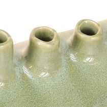 kohteita Koristeellinen maljakkovene keraaminen maljakko vaaleanvihreä 23×8,5×11 cm