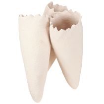 kohteita Koristemaljakot kartiomaljakot beige keraamiset 14,5 cm x 15 x 21 cm