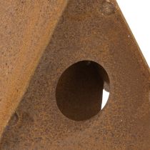 kohteita Koristeellinen riippuva linnunpönttö, ruosteenvärinen linnunpöntön koriste, 17,5 cm