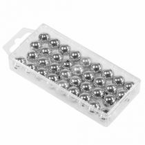 kohteita Koristehelmet hopea metallinen 14mm 35 kpl