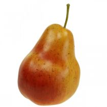 Deco päärynän keltainen punainen, deco hedelmä, ruokanukke 12,5 cm