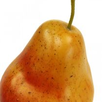 Deco päärynän keltainen punainen, deco hedelmä, ruokanukke 12,5 cm